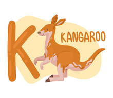 Kangaroo And K Letter