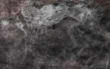 Black Stone Background. Dark Gray Grunge Banner. Black And White Background, Tile Gray, Marble Pattern, Wall Black Background Blank For Design