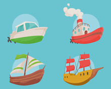 Ships And Boats Icons