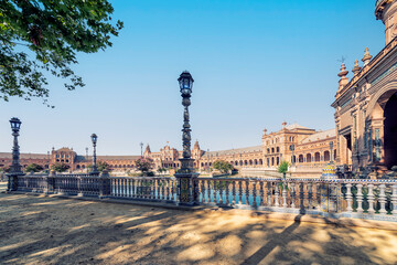 Wall Mural - Plaza de Espana in Seville, Andalusia, Spain