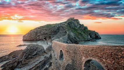 Wall Mural - San juan de Gaztelugatxe in Basque Country