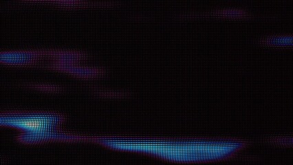 Wall Mural - looped waves of colorful points. digital data splash of point array. futuristic smooth glitch ui ele