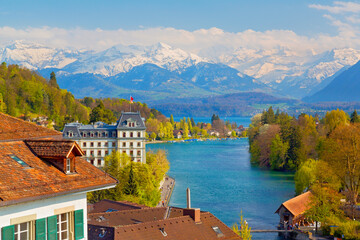 Wall Mural - Blick auf Thun, Schweiz