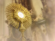 Jesus Christ in the monstrance present in the Sacrament of the Eucharist