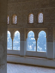 Poster - Alhambra is the most famous monument of Islamic architecture fortress complex