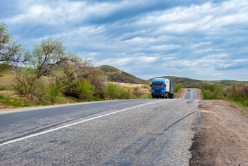 Wall Mural - truck on the road