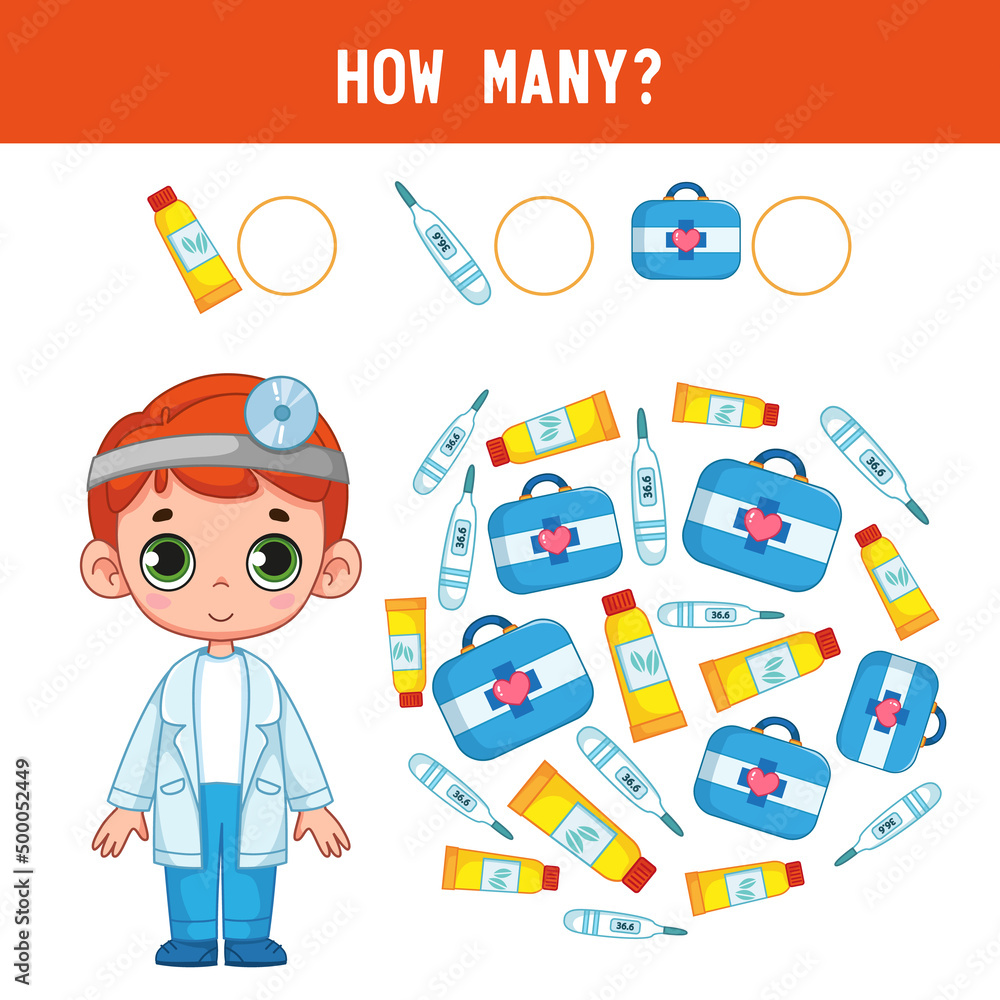 How many medicines does a cute little boy in a doctor's suit have ...