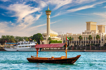 Poster - Abra wooden boat in Dubai