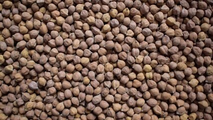 Wall Mural - Raw whole dry brown chickpeas