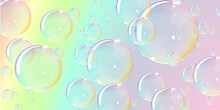 Rainbow Bubbles Background