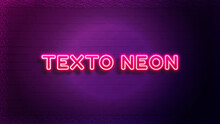 Texto Editable Neón 