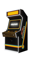 Wall Mural - arcade cabinet isolated on white background