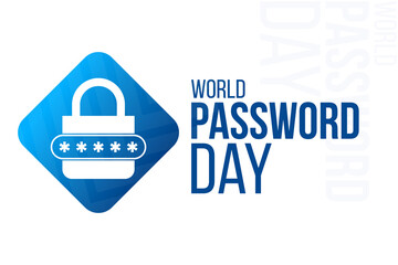 Wall Mural - World Password Day. Vector illustration. Holiday poster.