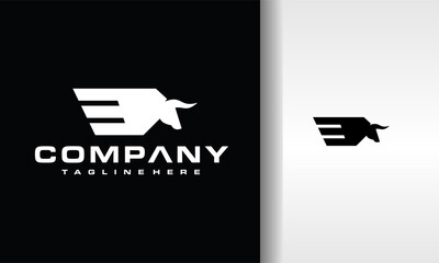 Canvas Print - simple bull fast logo