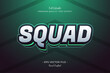 Squad Game editable text effect font style