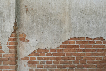 Empty old brick wall texture. Copy  for graphic display montage.