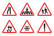 © New Africa - Set with different traffic signs on white background. Illustration