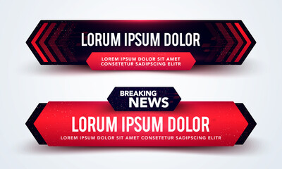 lower third news line banner