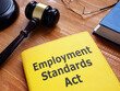 © Andrii - Employment standards act is shown using the text on a book