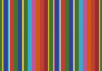 Wall Mural - Blanket stripes seamless vector pattern. Background for party decor or fabric pattern with colorful stripes.