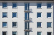 © detailfoto - Fensterfront, Modernes, weisses  Wohngebäude, Findorff, Bremen, Deutschland, Europa