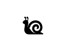 Snail Vector Icon. Isolated Snail Flat Illustration