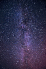 Panorama Of The Milky Way Of The Galaxy With Stars And Cosmic Dust In The Universe In The Dark Night. The Great Milky Way, Covering The Night Sky. Background. Concept Of Science And Technology. Banner