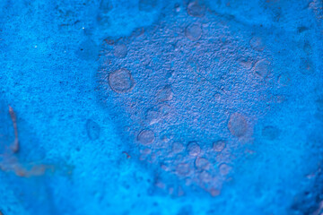 Wall Mural - Close-up macro shot of beautiful vibrant watercolour pallete with plenty of texture and details