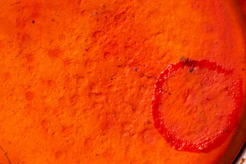 Wall Mural - Close-up macro shot of beautiful vibrant watercolour pallete with plenty of texture and details