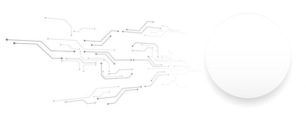 grey white abstract technology background, hi tech digital connect, communication, high technology c
