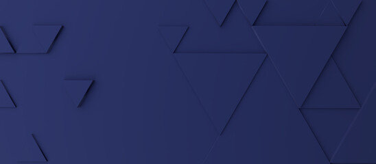 Wall Mural - Abstract modern dark blue triangle background