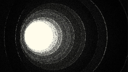 Wall Mural - retro styled docking corridor on space station or light at the end of tunnel concept for sci-fi post