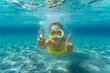 © Sunny studio - Underwater portrait of child in the sea