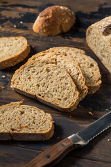 Canvas Print - Homemade Fresh Wheat Bread Loaf