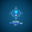 © Jayadiudara - vector graphic of national technology day good for national technology day celebration. flat design. flyer design.flat illustration.