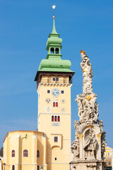 Fototapete - square of Retz, Lower Austria