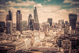 Fototapeta Miasto - Panorama of London from above