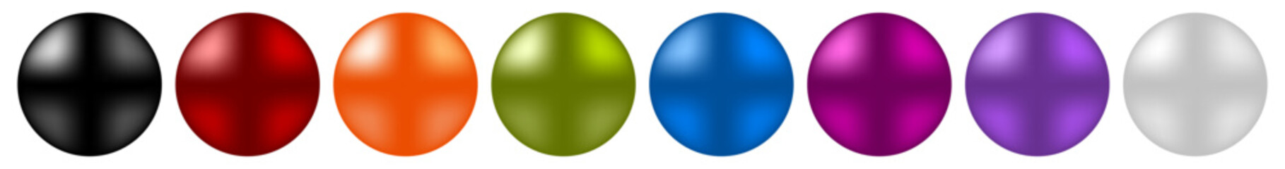 Aufkleber - Bead, pearl 3d sphere vector illustration