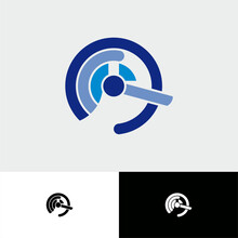 Abstract Elephant Circle Based Logo Concept Or Icon