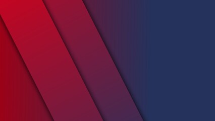 Wall Mural - Modern simple abstract with square geometric background in the blend of dark blue and dark red United State flag color gradients. Available for text and quote. Presentation background design.