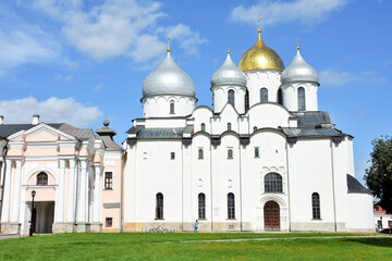 Cupola of the St. Sofia cathedral in Veliky Novgorod