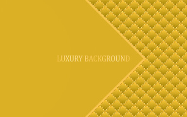 Wall Mural - Golden luxury background with golden beads. Vector illustration.