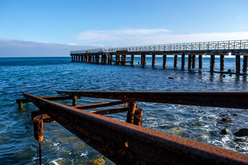 Canvas Print - sea pier