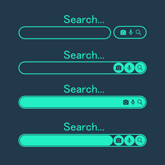 Wall Mural - search bar design element. search bar for website and user interface, mobile apps. vector illustrati