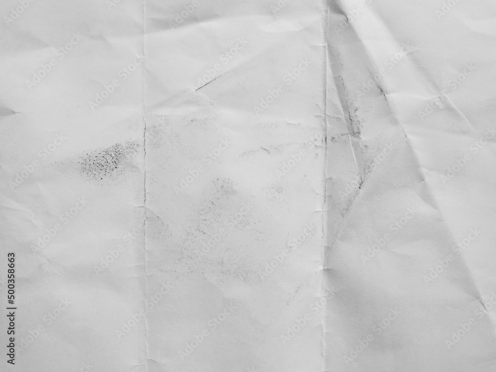 dirty white fold paper texture with crumpled Stock Photo | Adobe Stock
