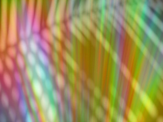 Sticker - rainbow dvd background