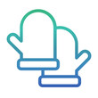 © doraclub - Mittens , Winter gradient icon.