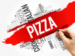 © dizain - PIZZA word cloud collage, food concept background