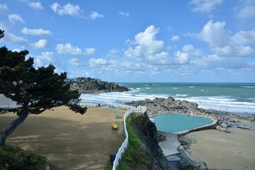 seascape at saint-quay-portrieux in brittany france