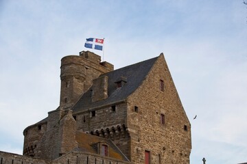 Wall Mural - old castle in the city